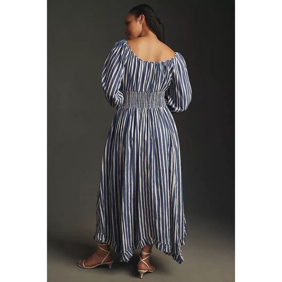 Anthropologie Long-Sleeve Sweetheart Midi Dress - Picture 6 of 10